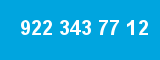 922 343 77 12 922 343 77 12